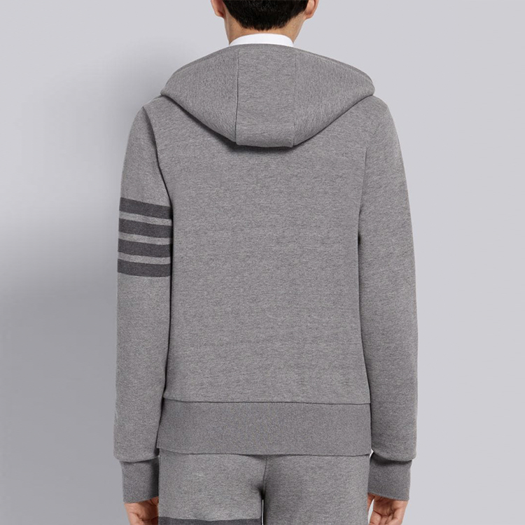 Details for トム ブラウン FW20 クラシック 4ストライプ ジップパーカー グレー MJT249A-06910-035