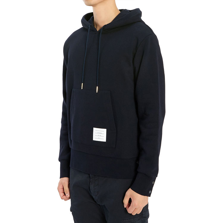 Cheap Sudadera Azul Marino Thom Browne FW20 con Rayas en la Espalda. MJT086A-03377-415