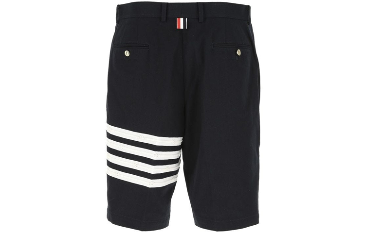 Lookbook THOM BROWNE FW21 Celana Pendek Kasual Katun 4-Bar Hitam Edisi Musim Panas MTU290E-07738-415