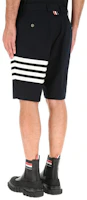Details for THOM BROWNE FW21 Celana Pendek Kasual Katun 4-Bar Hitam Edisi Musim Panas MTU290E-07738-415