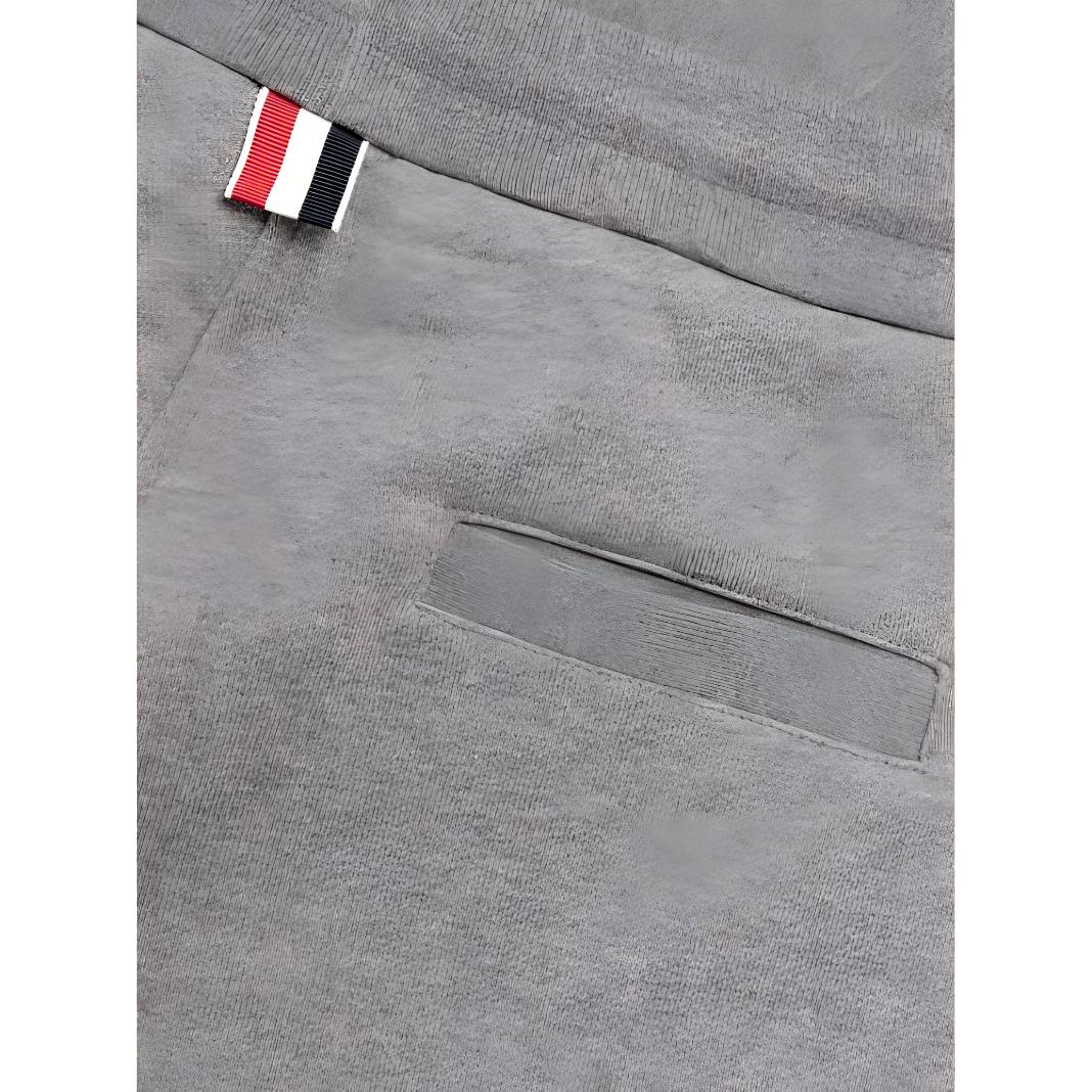 Details for 톰브라운 FW21 그레이 클래식 포바 코튼 니트 스웻팬츠. MJQ008-A0691-035