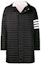 Order Chaqueta Negra con Capucha Thom Browne FW21 y Rayas Four-Bar. MOD013X-05411-001