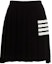 Order Falda Negra Plisada Thom Browne FW21 con Cuatro Rayas - Estilo Preppy. FKK090A-Y1002-001