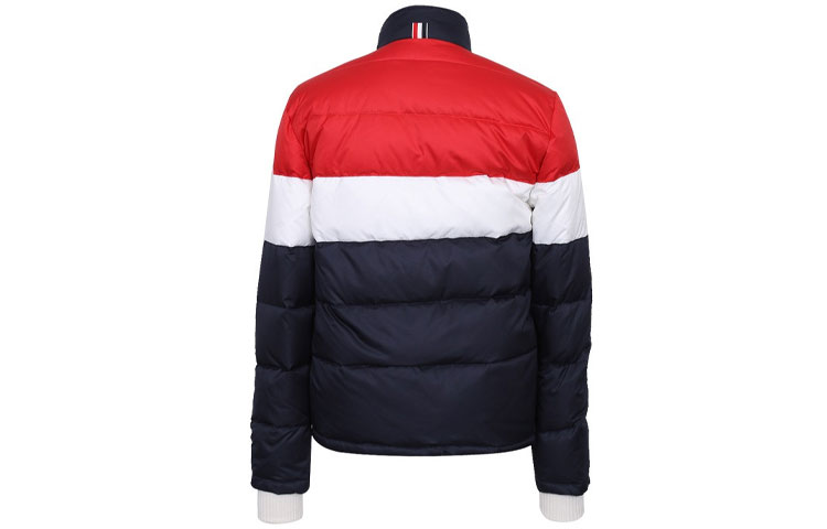 Lookbook THOM BROWNE FW21 休閒羽絨外套 紅/黑/白拼接款式 MJD006X-02504-960
