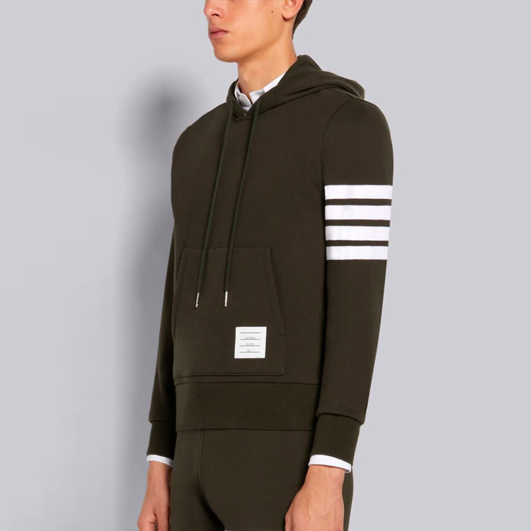 Purchase トムブラウン FW21 クラシック 4バー 無地 フーディー ディープグリーン MJT135A-00535-320