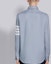 Lookbook THOM BROWNE FW21 Camisa Clásica de Manga Larga Cuatro Rayas Azul Claro MWL272A-05245-480