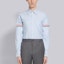 Shop 톰브라운 FW21 클래식 스트라이프 옥스포드 긴팔 셔츠 라이트 블루 MWL150E-06177-480