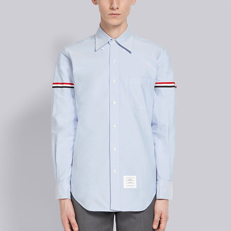 Purchase 톰브라운 FW21 클래식 스트라이프 옥스포드 긴팔 셔츠 라이트 블루 MWL150E-06177-480