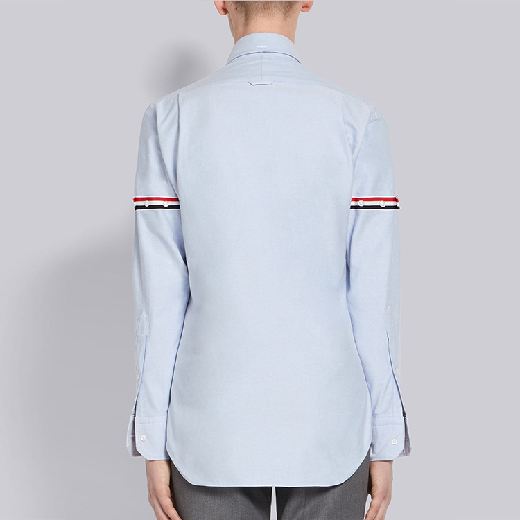 Details for 톰브라운 FW21 클래식 스트라이프 옥스포드 긴팔 셔츠 라이트 블루 MWL150E-06177-480