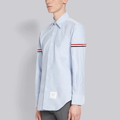 톰브라운 FW21 클래식 스트라이프 옥스포드 긴팔 셔츠 라이트 블루 MWL150E-06177-480 Sizing 톰브라운 FW21 클래식 스트라이프 옥스포드 긴팔 셔츠 라이트 블루 MWL150E-06177-480