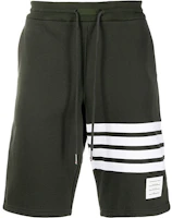 Order THOM BROWNE FW21 Celana Pendek Katun Four-Bar Hijau Edisi Musim Panas MJQ012A-00535-320
