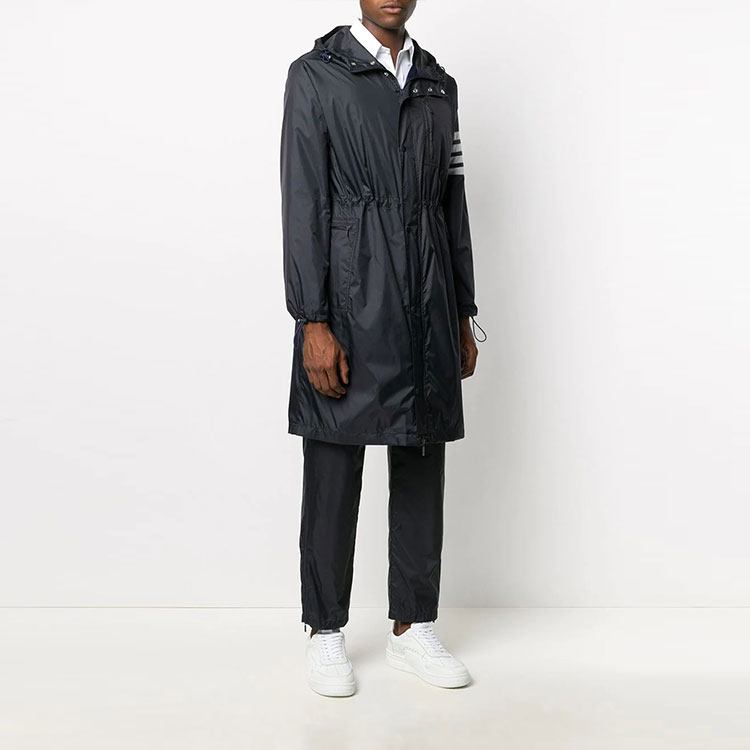 Thom Browne FW21 Four-Bar Hooded Parka Jacket Men’s Blue MJT265A-06859-415 圖 5