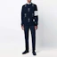 Lookbook THOM BROWNE FW21 塗鴉4-Bar羊絨毛衣 海軍藍 MJT298E-10074-415