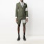 Lookbook THOM BROWNE FW21 Blazer Hijau Four-Bar Edisi Back to School. MJU490A-07738-320