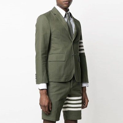 THOM BROWNE FW21 Blazer Hijau Four-Bar Edisi Back to School. MJU490A-07738-320 Shop THOM BROWNE FW21 Blazer Hijau Four-Bar Edisi Back to School. MJU490A-07738-320