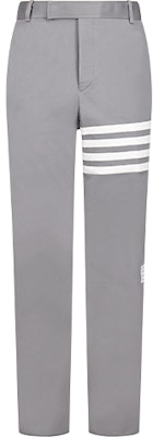 Thom Browne 秋冬款 灰色4条杠斜纹休闲裤 MTU245A-03788-035 Order Thom Browne 秋冬款 灰色4条杠斜纹休闲裤 MTU245A-03788-035