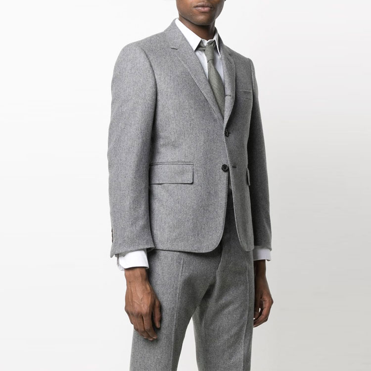 Thom Browne FW21 Grey Button-Front Striped Suit Jacket. MJC317A0-7478-035 圖 5