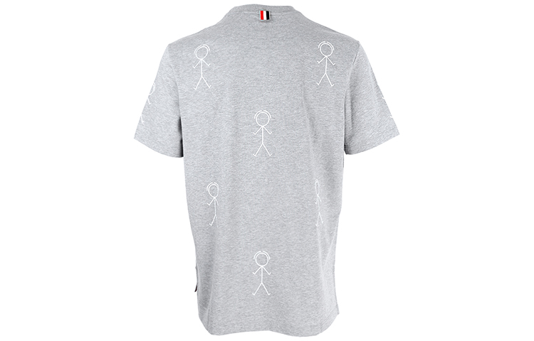 Thom Browne FW21 Matchstick Print Crewneck T-Shirt Grey MJS164A-07656-055 圖 3