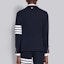 Purchase THOM BROWNE FW21 Blazer Azul Marino 4-Stripe Escolar Elegante. MJU426A-00535-415