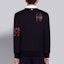 Purchase Thom Browne FW21 男士海軍藍刺繡圓領套頭衛衣 MJT289E-06931-415