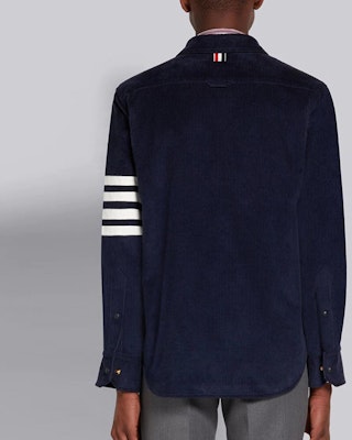 톰 브라운 FW21 네이비 코듀로이 포바 셔츠 재킷. MJO145A-07471-415 Purchase 톰 브라운 FW21 네이비 코듀로이 포바 셔츠 재킷. MJO145A-07471-415