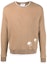 Buy THOM BROWNE FW21 Polar Bear Waffle Knit Wool Sweater Camel Pullover MJT178E-05396-275