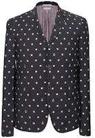 Thom Browne FW21 Polka Dot Long Sleeve Blazer Dark Grey MJC159A-01458-025 Thom Browne FW21 Polka Dot Long Sleeve Blazer Dark Grey MJC159A-01458-025