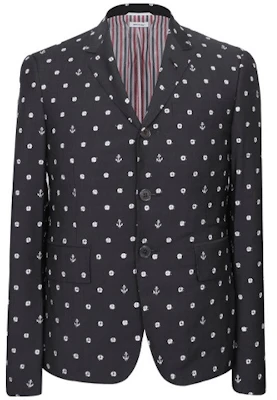 Thom Browne FW21 Polka Dot Long Sleeve Blazer Dark Grey MJC159A-01458-025 Buy Thom Browne FW21 Polka Dot Long Sleeve Blazer Dark Grey MJC159A-01458-025