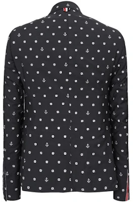 Thom Browne FW21 Polka Dot Long Sleeve Blazer Dark Grey MJC159A-01458-025 Lookbook Thom Browne FW21 Polka Dot Long Sleeve Blazer Dark Grey MJC159A-01458-025