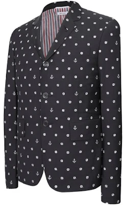 Thom Browne FW21 Polka Dot Long Sleeve Blazer Dark Grey MJC159A-01458-025 Shop Thom Browne FW21 Polka Dot Long Sleeve Blazer Dark Grey MJC159A-01458-025