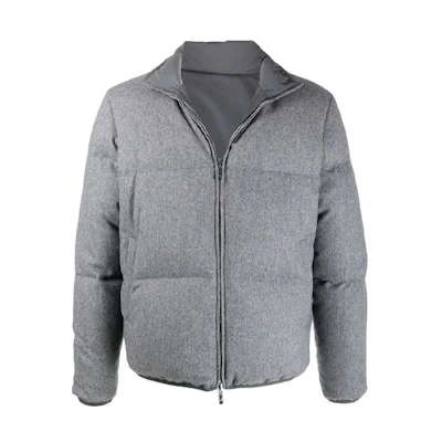 THOM BROWNE FW21 Reversible Down Jacket Winter Gray MJD078X-07478-035