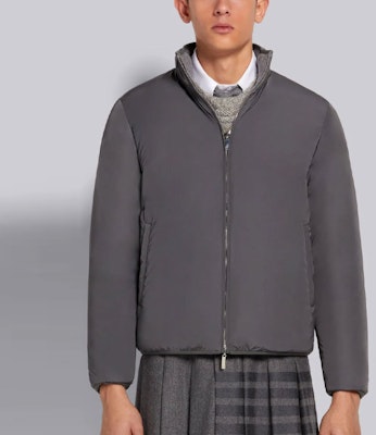 トムブラウン FW21 リバーシブル ダウンジャケット 冬 グレー MJD078X-07478-035 Shop トムブラウン FW21 リバーシブル ダウンジャケット 冬 グレー MJD078X-07478-035