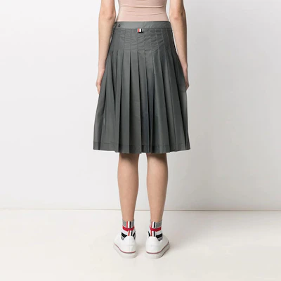 THOM BROWNE FW21 素色口袋灰色中長裙 FJK051A-06859-045 Shop THOM BROWNE FW21 素色口袋灰色中長裙 FJK051A-06859-045