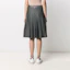 Shop THOM BROWNE FW21 素色口袋灰色中長裙 FJK051A-06859-045