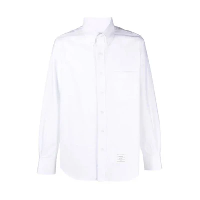 Thom Browne FW21 Solid Long Sleeve Shirt White Men’s MWL272A-10068-100
