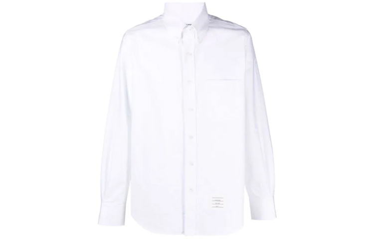 Thom Browne FW21 Solid Long Sleeve Shirt White Men’s MWL272A-10068-100 圖 2
