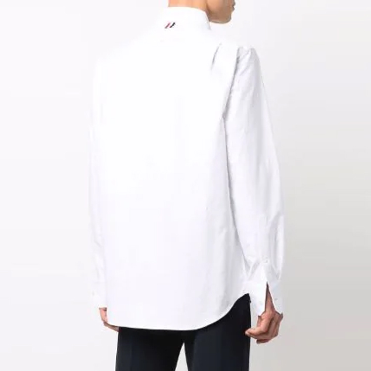 Thom Browne FW21 Solid Long Sleeve Shirt White Men’s MWL272A-10068-100 圖 5