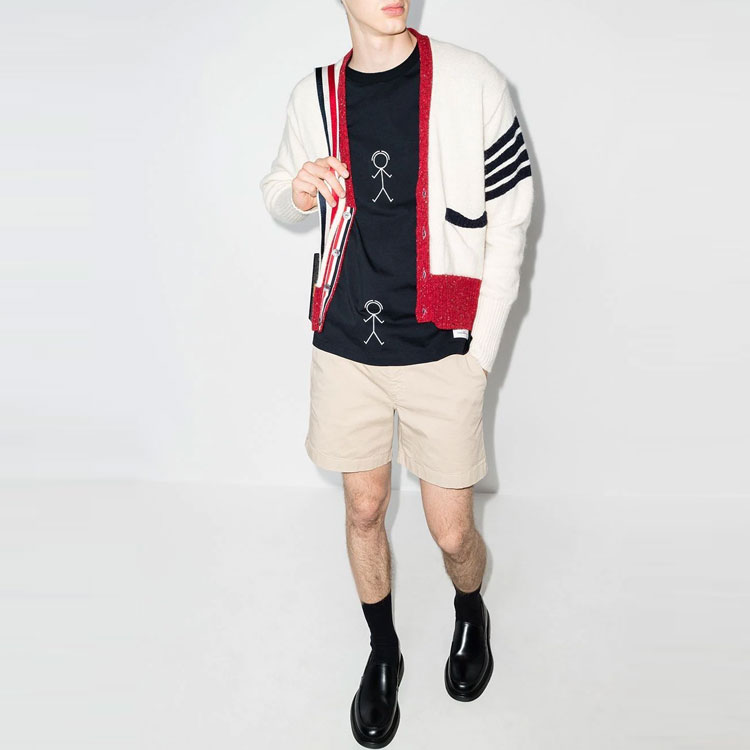 THOM BROWNE FW21 Stickman Graphic Blue Crewneck T-Shirt . MJS164A-07656-415 圖 6