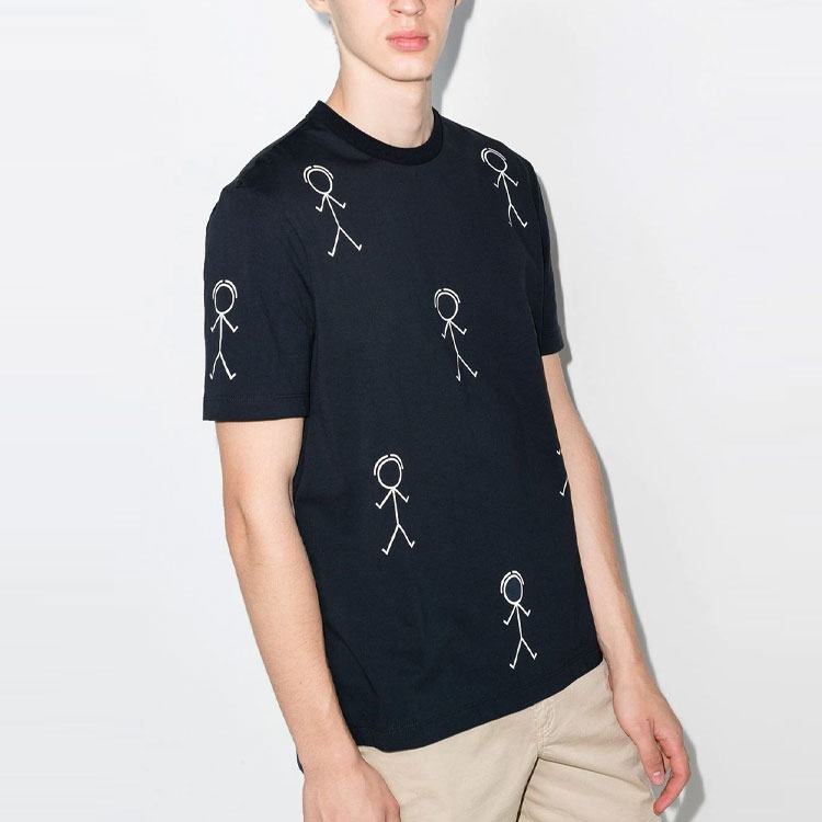 THOM BROWNE FW21 Stickman Graphic Blue Crewneck T-Shirt . MJS164A-07656-415 圖 8