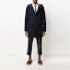 Lookbook Thom Browne FW21 Striped Single-Breasted Long-Sleeve Hooded Coat Blue Men’s MKJ070A-Y1019-415