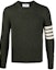 Buy THOM BROWNE FW21 Sweater Wool Crewneck Jalur - Hijau Rumput MKA317A-01085-320