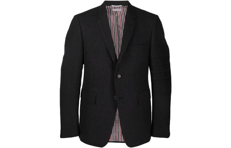 THOM BROWNE FW21 Striped Wool Long Sleeve Blazer Dark Gray Back to School MJC178A-03882-025 圖 2