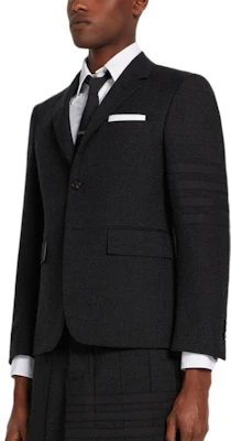 汤姆布朗 FW21 条纹羊毛长袖西装外套 深灰色 校园风 MJC178A-03882-025 Details for 汤姆布朗 FW21 条纹羊毛长袖西装外套 深灰色 校园风 MJC178A-03882-025