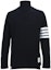 Buy THOM BROWNE FW21 Waffle Knit Turtleneck Sweater Navy 4-Bar MJS106P-05802-415