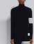 Details for THOM BROWNE FW21 Waffle Knit Turtleneck Sweater Navy 4-Bar MJS106P-05802-415