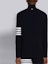 Sizing THOM BROWNE FW21 Waffle Knit Turtleneck Sweater Navy 4-Bar MJS106P-05802-415