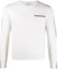 Buy THOM BROWNE FW21 白色條紋羊毛混紡圓領毛衣. MKA367A-Y1002-100