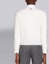 Shop THOM BROWNE FW21 白色條紋羊毛混紡圓領毛衣. MKA367A-Y1002-100