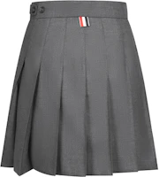 Thom Browne FW21 Wool Mini Pleated Mid-Rise Casual Skirt Dark Grey Back to School FGC402V-00626-025 Thom Browne FW21 Wool Mini Pleated Mid-Rise Casual Skirt Dark Grey Back to School FGC402V-00626-025