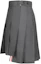 Shop 톰브라운 FW21 울 미니 주름 스커트 다크그레이 백투스쿨 FGC402V-00626-025